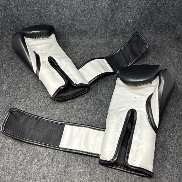 Revgear Boxing Gloves 12-OZ Pro Training Durable Black White - Picture 9 of 13